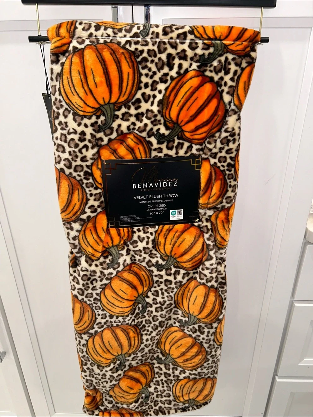 Monica Benavidez Velvet Plush Throw Blanket Oversized 60”x70”